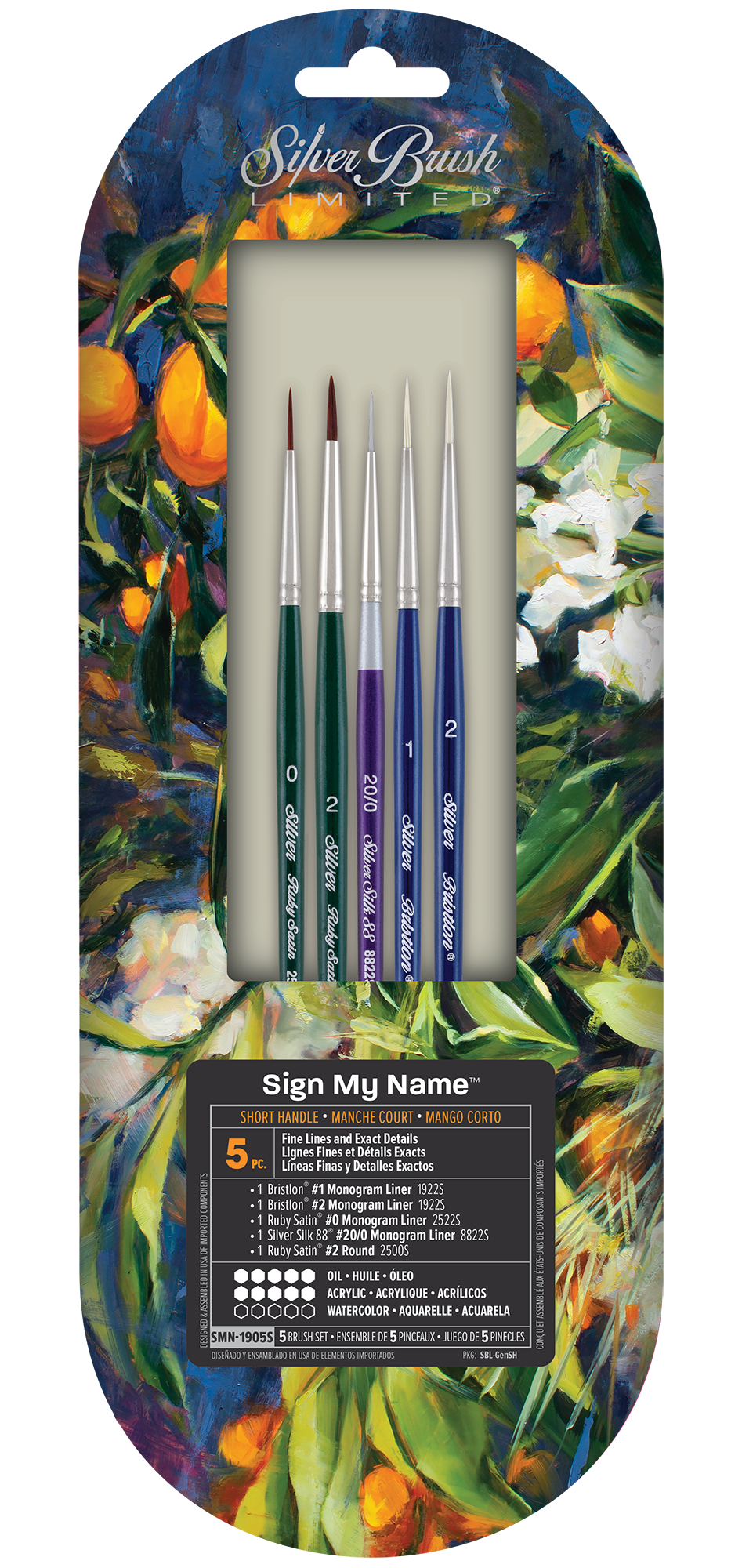 Silver Brush - Sign My Name 5pc Brush Set