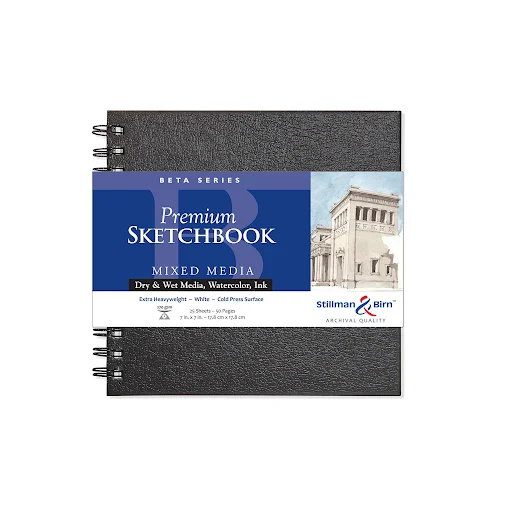 Beta Series Premium Hard-Cover Wirebound Sketch Books