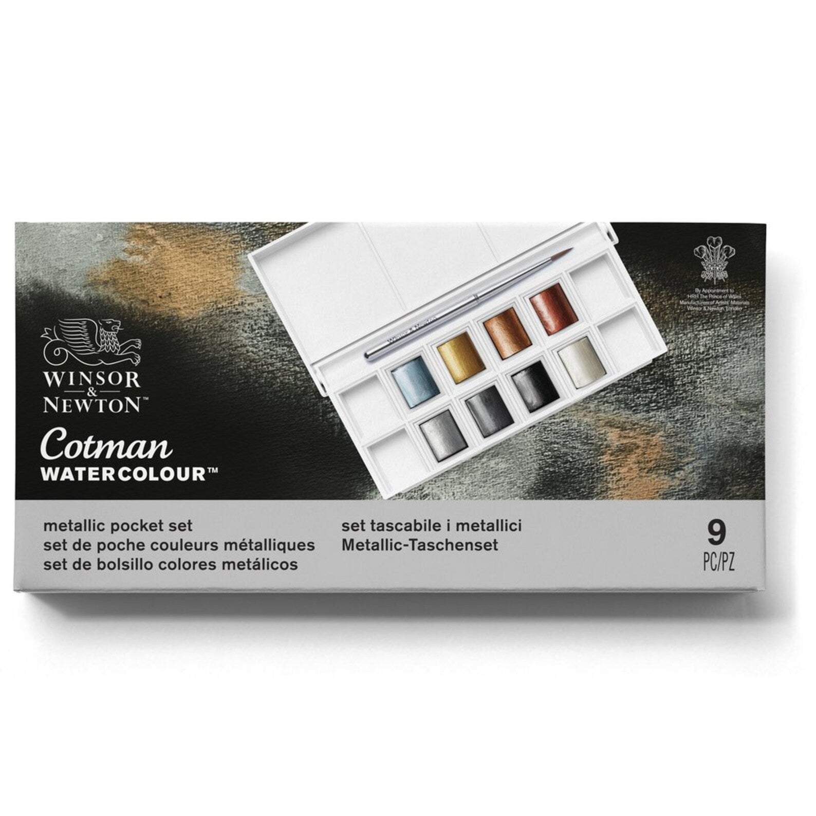Winsor & Newton Cotman Watercolor Metallic Pocket Box