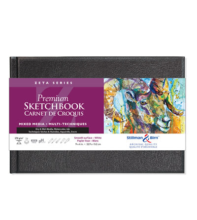 Zeta Series Premium Hard-Cover Sketch Books